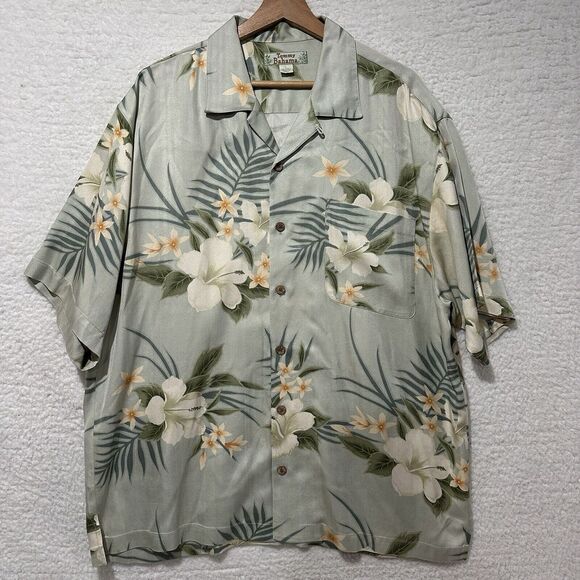 Tommy Bahama Other - Tommy Bahama Shirt Mens Multicolor Short Sleeve Floral Casual Hawaiian Silk Sz L